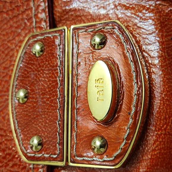 (SOLD) Rafe Pearl Red Leather Shoulder bag - Picture 3 of 13